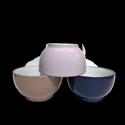 China BOWL SET SALAD BOWL TABLEWARE LOGO CUSTOMIZED CERAMIC COLOR GLAZED COLORFUL SOUP BOWL for sale