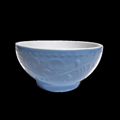 China CUSTOMIZED LOGO EMBOSSED SOUP BOWL CERAMIC COLORFUL RELIEF viable DISH BOWL SALAD BOWL for sale