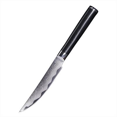 China High Quality Viable Professional VG-10 Damascus Steel 5 Inch Steak Knife Kitchen Knife for sale