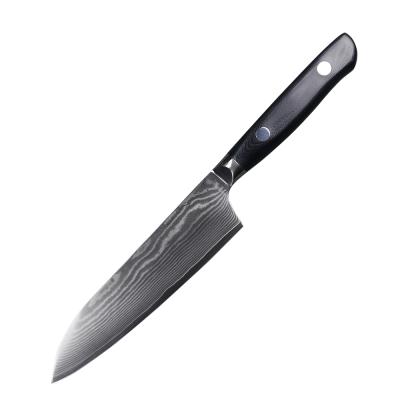 China VG-10 Ultra Sharp Viable 67 Layers Group of Ten Damascus Stainless Steel Japanese Chef Knife 7 Inch Santoku Knife for sale