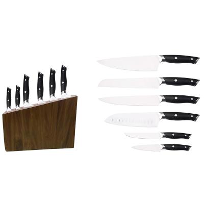 China New Ebay Stainless Steel ABS Handle 6 Pcs Kitchen Knife Sustainable Luncheon Set for sale