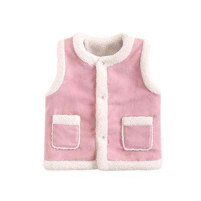 China Viable hot sale children's clothing vest kids girl jacket autumn and winter Korean o-neck vest for sale