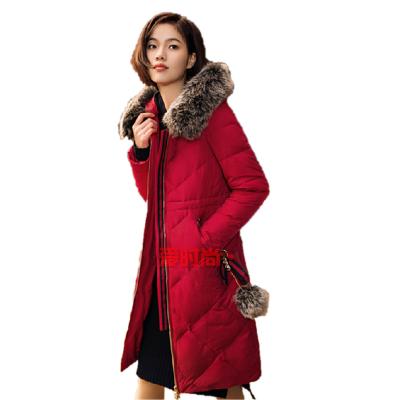 China 2020 Fashion Diamond Check Pattern Thickened Stock Designer Warm Ladies Anti-Shrink Winter Long Padded Coat for sale