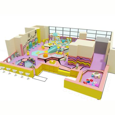 China New Products Plastic Toddlers Playground Soft Play Sets Naughty Indoor Playground Kid Theme Park, Hot Selling Plastic Colorful Kids Gym Equipment for sale