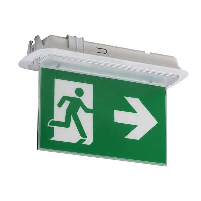 China Emergency Lighting CE Approval Maintained LED Escape Light Exit Sign Emergency Light for sale