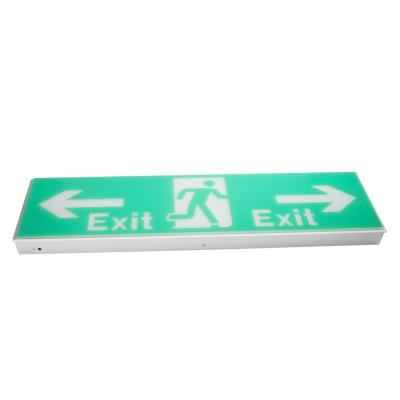 China Industrial Rechargeable Emergency Exit Sign LED Battery Operated Emergency Exit Light for sale