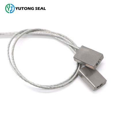 China YTCS106 Supermarkets Square Metal Cable Seal Cable Seal Security Cable Seal With Lock for sale