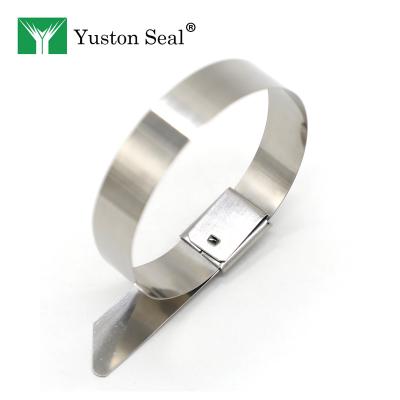 China YTST001 Railway Cars Stainless Steel Cable Tie PVC Coated Stainless Steel Cable Tie for sale