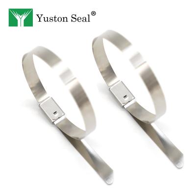 China YTST005 SS Railway Cars Cable Tie Stainless Steel 316 Stainless Steel Cable Tie for sale