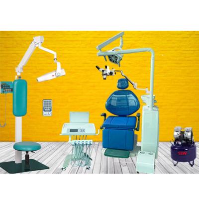 China High Quality Dental Metal Chair Unit With Dental X Ray Machine And Air Compressor for sale