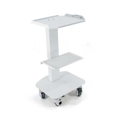 China Dental Mobile Metal Tool Cart With Outlet For Dental Unit for sale