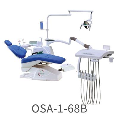 China Metal comfortable and good price with width seat dental unit and dental chair with led lamp for sale