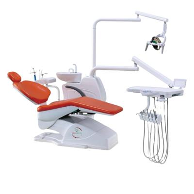 China Metal comfortable and good price with width seat dental unit and dental chair with led lamp for sale