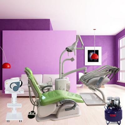 China acrylic dental chair with dental x ray machine and dental air compressor for sale