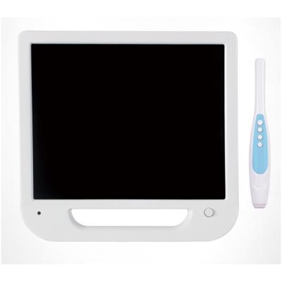 China 17inch Plastic Dental White Oral Monitor +Intra Camera Set With VGA+VIDEO+USB +monitor Stand for sale