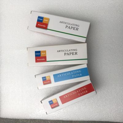 China PAPER dental articulation paper thick and thin red and blue for sale