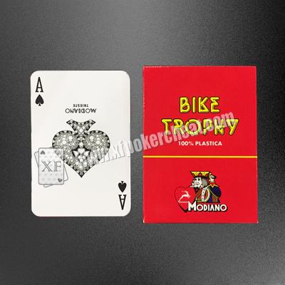 China Modiano Bike Trophy Marked Playing Cards For Gamble / Magic Show for sale