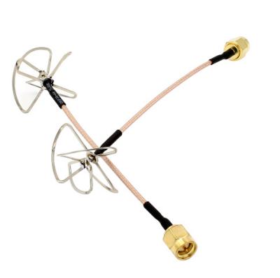 中国 SMAのコネクターとの5.8G葉のクローバーAV伝達RHCPアンテナFPV Antenne Exteral Antena 販売のため