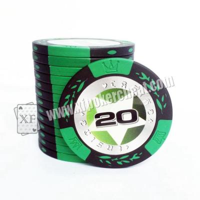 Chine Les jetons de poker du Texas Holdem/la puce baccara de Mahjong invente 40mm * 0.3mm à vendre