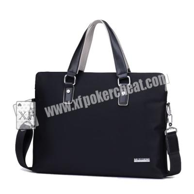 China Custom Poker Casino Cheating Devices / Leather Man Handbag For Card Exchanger for sale