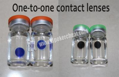 China Lentes de contacto de la tinta invisible del tramposo uno a uno del póker para ver el naipe de la tinta invisible en venta