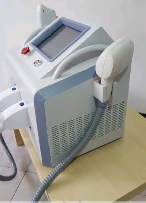 China Double Handles Ten Inch Screen Portable beauty machine/PainlessOPT+ ipl +rf SHR hair removal machine for sale