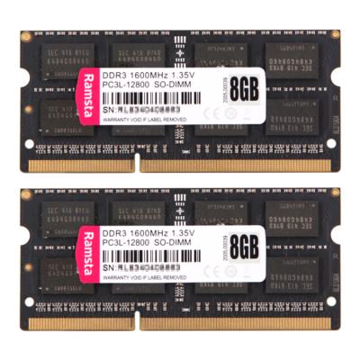 China Hot Sale New Black 1.5v/1.35v Laptop Ddr3 1600 4g 8g Ram for sale