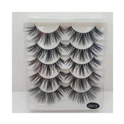 China Durable Manufacturers Rate Cheap Luxury Black False Synthetic Magnetic Eyelashes for sale