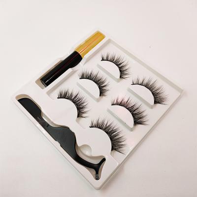 China Wholesale Private Label Custom Made Durable Mink Fur False Eyelash Tiny Magnetic for sale