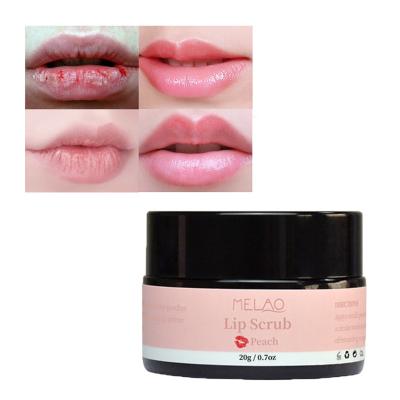 China MELAO Waterproof Private Label Custom Logo Moisturizer Container Lightening Cream Dark Lips Brighten Pink Lip Scrub Balm For Women for sale