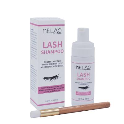 China Natural Soft Eyelash Extension Shampoo With A Brush Lash Cleanser For Extensions Sulfate Free Eye Lash Shampoo for sale