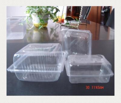 China Disposable Clear Plastic Box Tray For Vegetable Bread Dessert Pastry Sandwich Packaging for sale