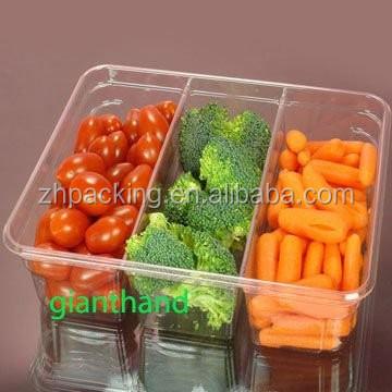 China Disposable Plastic Food Food Tray For Vegetables With High Quality for sale