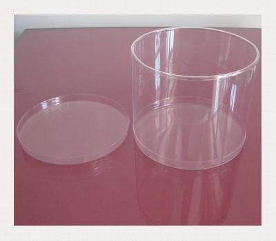 China Custom Round PVC PET PP Transparent Plastic Cylinder Packaging Recyclable for sale