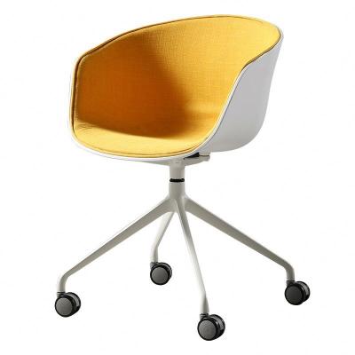 China New Design High Quality Modern Simple Style Convertible Leather Revolving Chairs for sale
