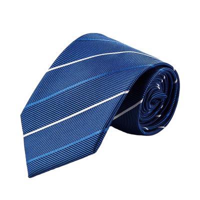 China Dots Tie Promotional Gift Custom stripe men's elegant fashion men's neck tie wholesale pure silk luxury accessories silk tie for men for sale