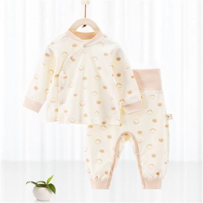 China Anti-wrinkle New Arrival Newborn Baby Set Clothes Cotton Soft Breathable Cute Print Baby Sets Unisex for sale