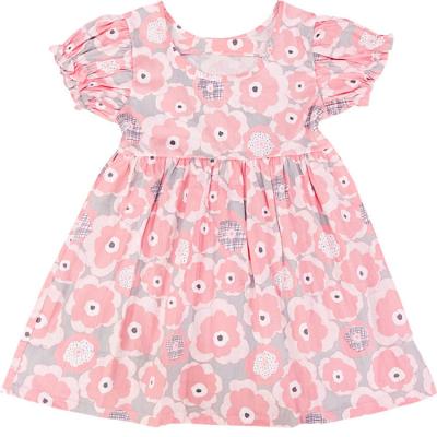 China Anti-wrinkle 2023 Fashion Latest Trendy Children's Summer Cotton Cute Girl Dress for sale