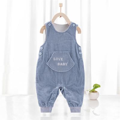 China Anti-pilling New Style Corduroy Baby Overall 100% Cotton Breathable Skin Friendly Baby Overalls Unisex for sale