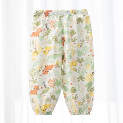 China Anti-wrinkle Hot Sell Wholesale Children's Summer 100% Cotton Leggings Thin Summer Trouser for Kid Baby for sale