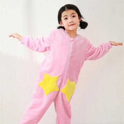 China Anti-wrinkle Children Pajamas Autumn Winter Girls Cartoon Loungewear Boys Baby Kick Resistant Sleeping Bag for sale