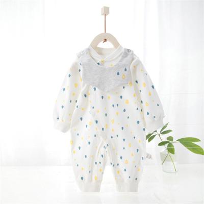 China 95% Cotton 5% Spandex 95% Cotton 5% Spandex Baby Super Cute Breathable Anime Animal Print Crawling Suit for sale