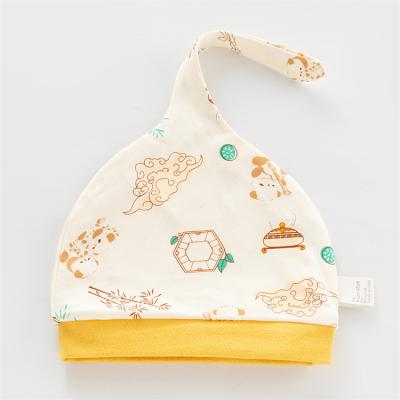 China Soft Newborn Baby Hat Newborn Hat Spring and Autumn Pure Cotton Cute and Warm for sale