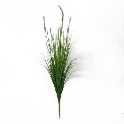 China Beautiful Artificial Flower Selling Artificial Flowers Fake Flowers Onion Grass Bristlegrass Plastic Flowers Colorful Hot Bunch Grass for sale