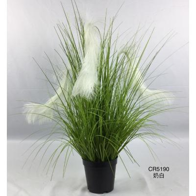 China Wholesale Eco-friendly Lifelike Artificial Pampas Grass Valentine's Day Gift Potting for sale