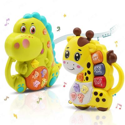 China Educational Dinosaur Giraffe Baby Musical Toy, Light Up Toy with Sound and Piano Keyboard Gift for Toddlers 12 Months and Up Abifan- Baby Musical Toys 001 for sale