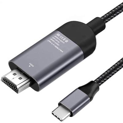 China HDTV USB C To HD Cable , USB Type-C To HD Cable Thundrbolt 3 For 4K for sale