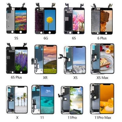 China FOR iPhone 13 max pro factory replacement screen wholesale mobile phone lcds for iphone 6 display 7 8 plus x 12 xr 11 pro 13 cell phone parts for sale