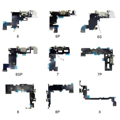 China Replace Damaged Flex Cable Charging Port Flex, Dock Connector Audio Cable, For iPhone 6 6S 7 8 Plus X XR XS Max Pro 11 Pro 12 Max Charger Port for sale