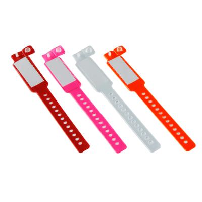 China Vinyl Material Vinyl Insert Card Hospital Patient ID Wristband, Child ID Wristband Medical ID Band for sale